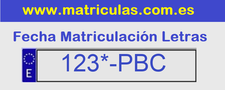 Matricula **** PBC