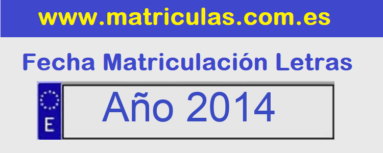 Matriculas Año  2014