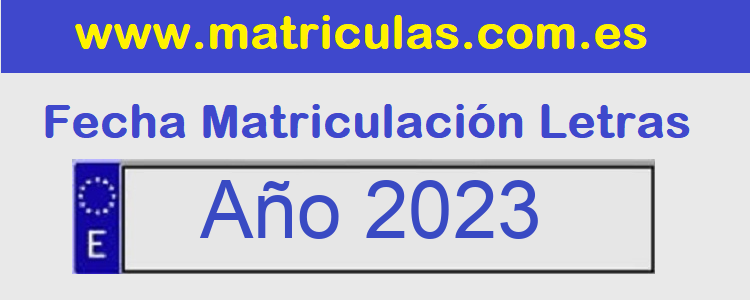 Matriculas Año  2023