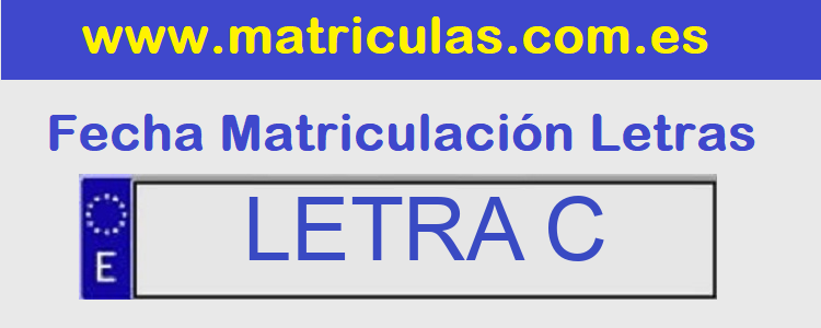 Matricula Letra C