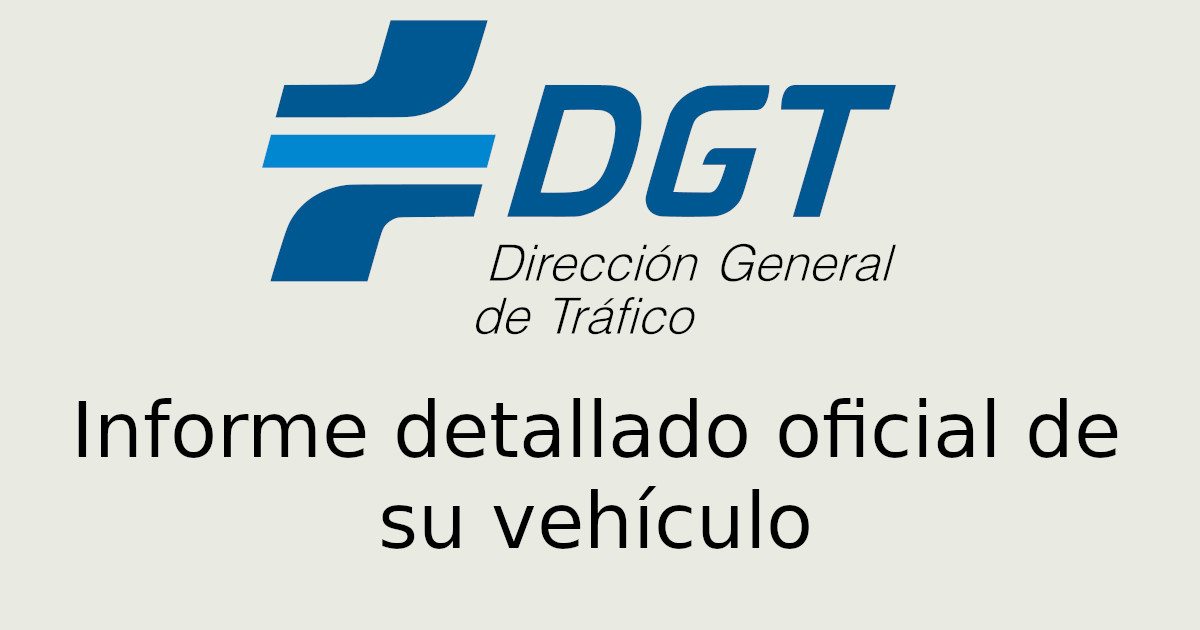 inform vehículo DGT