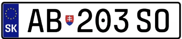 Matriculas Eslovaquia